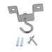 ARD CHAMPS™ Punching Bag Ceiling Hanging Hook Silver Metal with Screws & Plugs